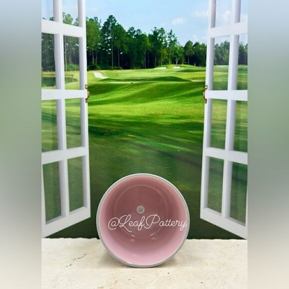 Happy Dragonfly Beige/Pink/Blue Ceramic Planter Pot - Picture 9 of 10